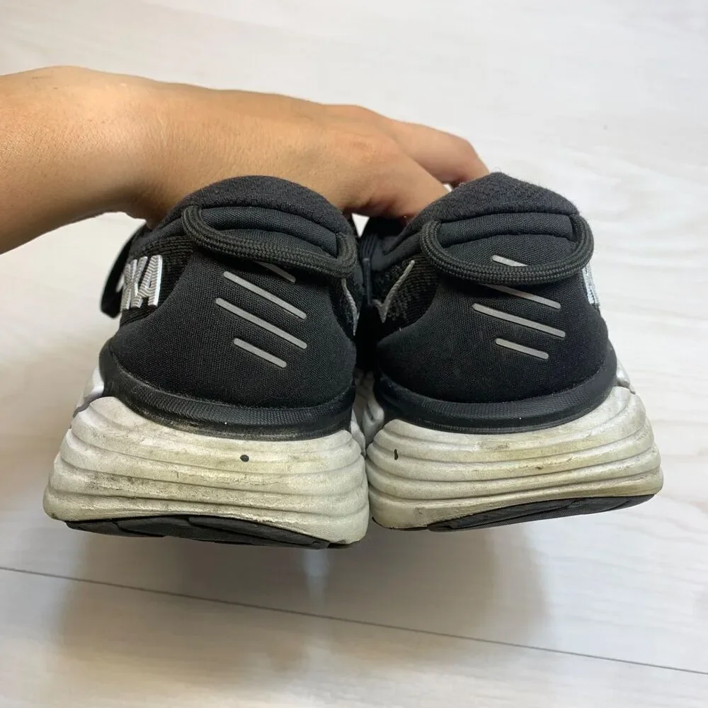 Hoka One One Shoes Gaviota 4‎ Women's Size 8B Black White Athletic Sneaker